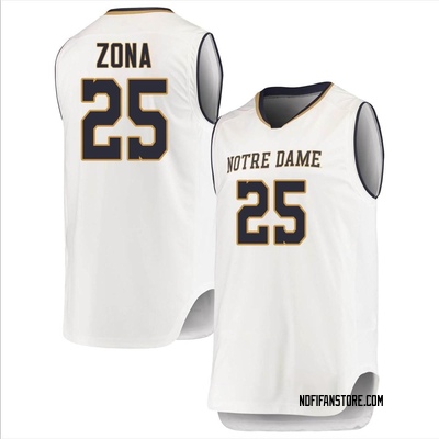 Matt Zona Men's Under Armour Navy Notre Dame Fighting Irish Pick-A-Player NIL Basketball Jersey Size: Small