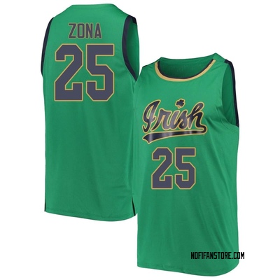 Matt Zona Men's Under Armour Navy Notre Dame Fighting Irish Pick-A-Player NIL Basketball Jersey Size: Small